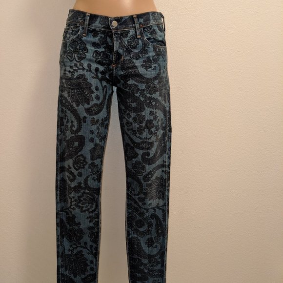 Avedon Paisley Low Rise Skinny Jean - Picture 8 of 14